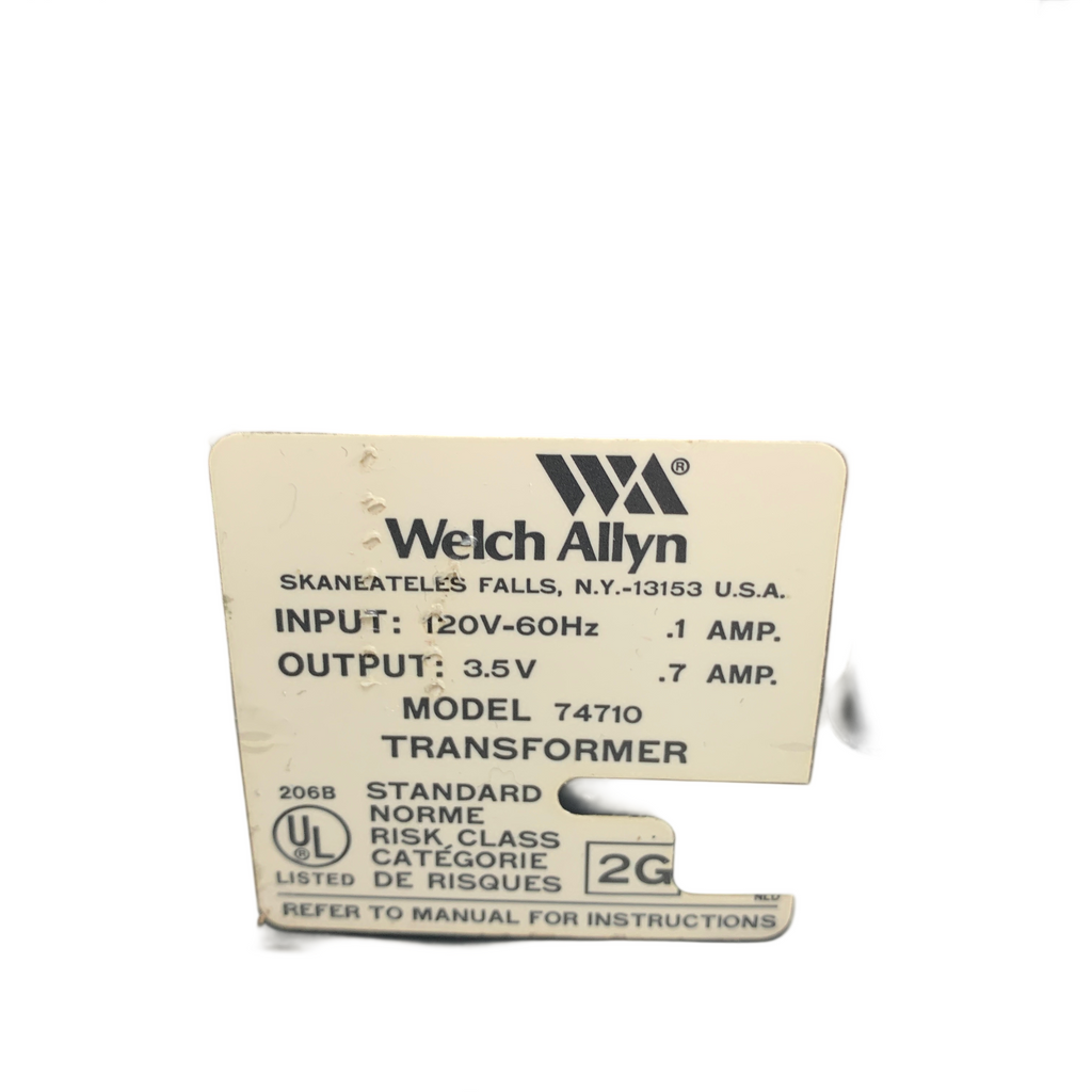 Welch Allyn Series 74710 Transformer w/ Otoscope and Ophthalmoscope (NO LIGHT)