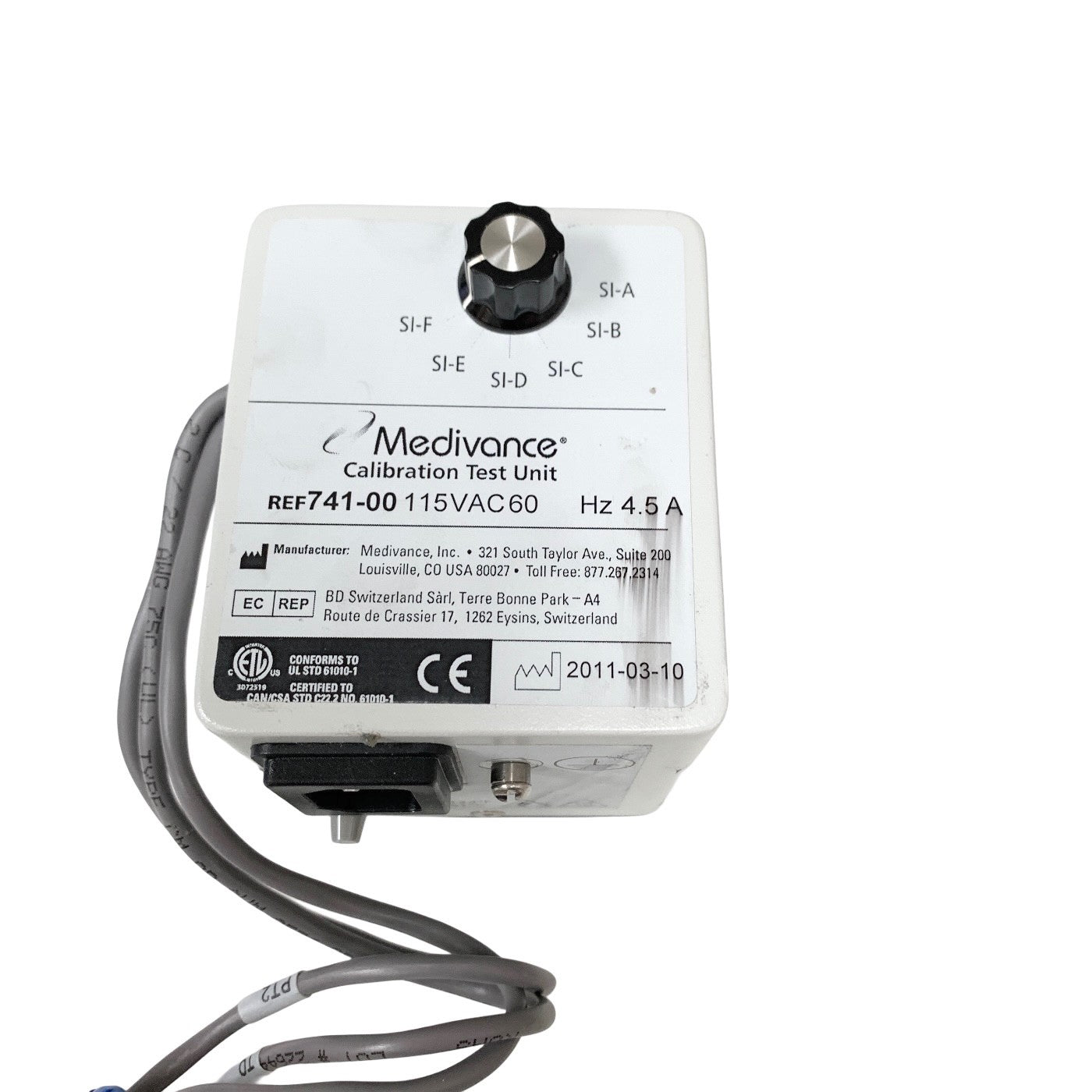 Medivance REF 741-00, Calibration Test Unit Arctic Sun Cooling System Simulator