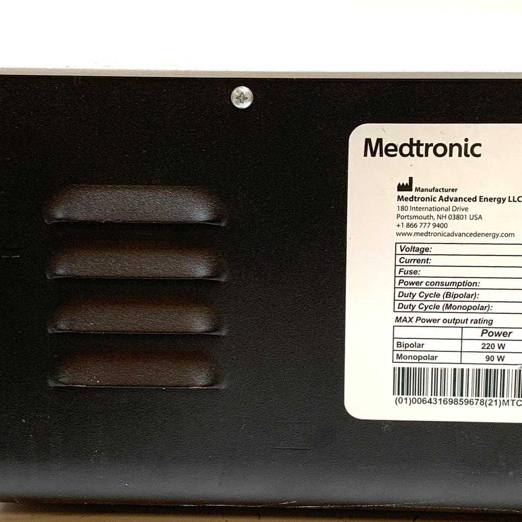 Medtronic AEX REF 40-405-1 HF Surgical Equipment, MFD 2018, Software Version 3.0