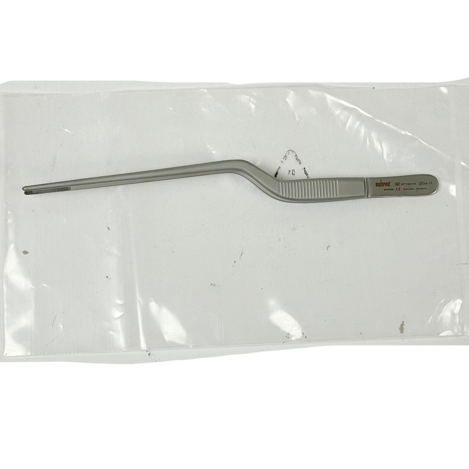OLYMPUS EVONOS REF WT132316 Thumb forceps, acc. to Lucae, bayonet shaped, 160