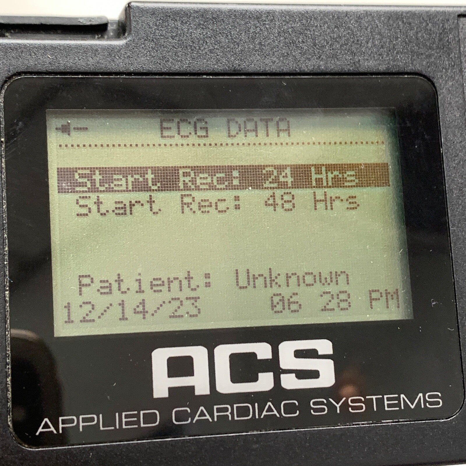 ACS, Applied Cardiac Systems REF 2003, 48 Hour Holter Recorder w/ Leads