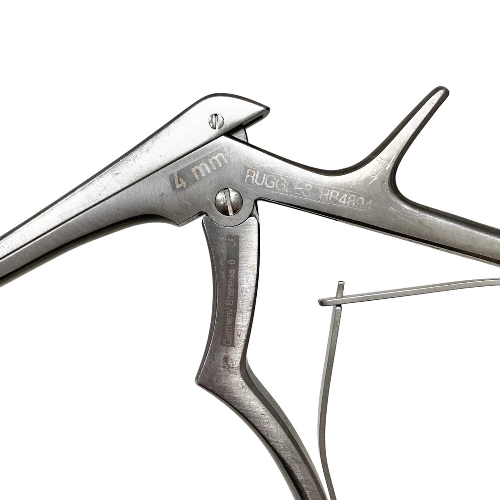 Integra Ruggles RB4894 Kerrison Rongeur 4mm 40° Up 8" Neurosurgical Micro Stealt