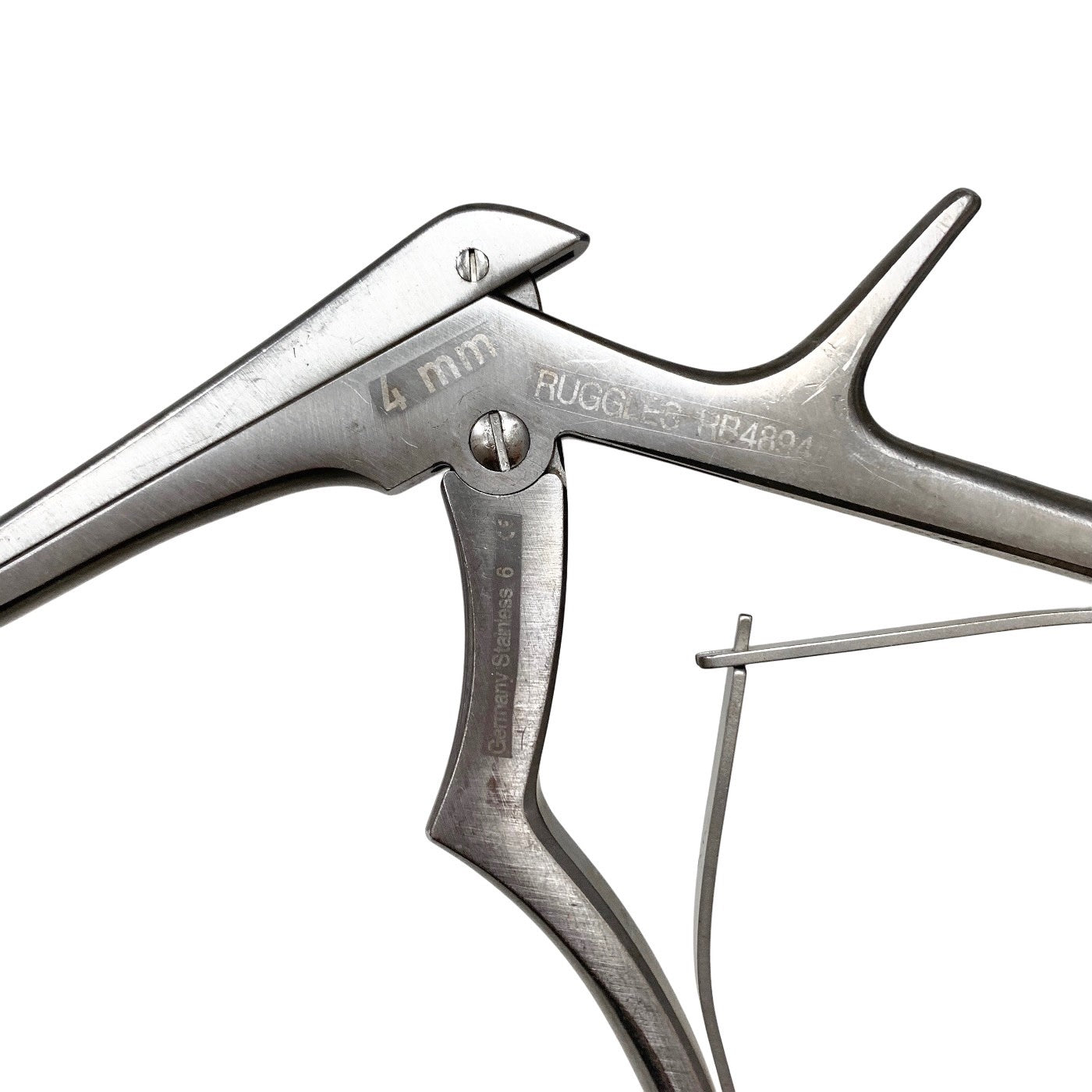 Integra Ruggles RB4894 Kerrison Rongeur 4mm 40° Up 8" Neurosurgical Micro Stealt