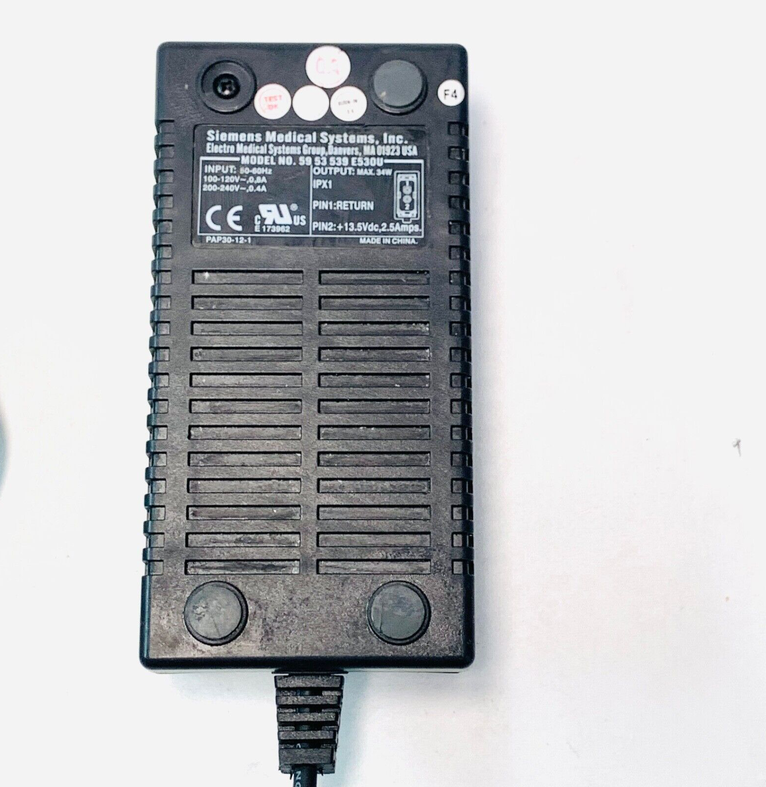 Siemens REF 5953539, AC POWER ADAPTER