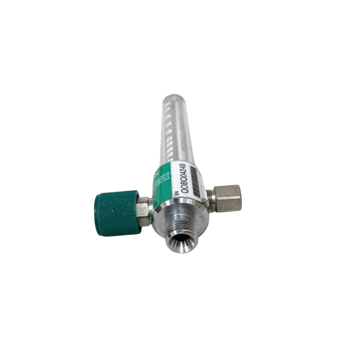 Ohio Medical Oxygen Flowmeter 0-15 LPM O2 Pressure Compensated DISS Connection