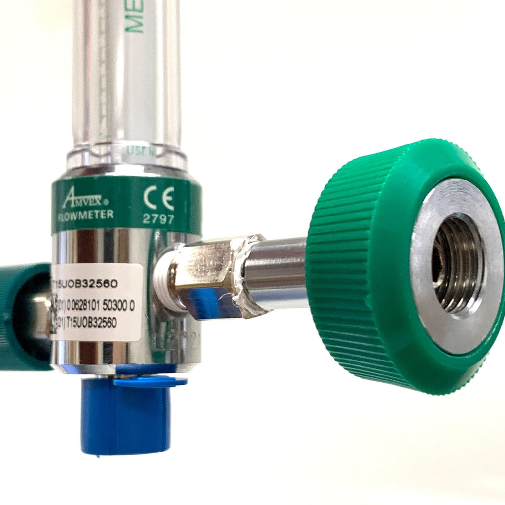 Ohio Medical, O2 REF 6700-0702-100, Amvex Oxygen Flowmeter,  w/ Female Connector