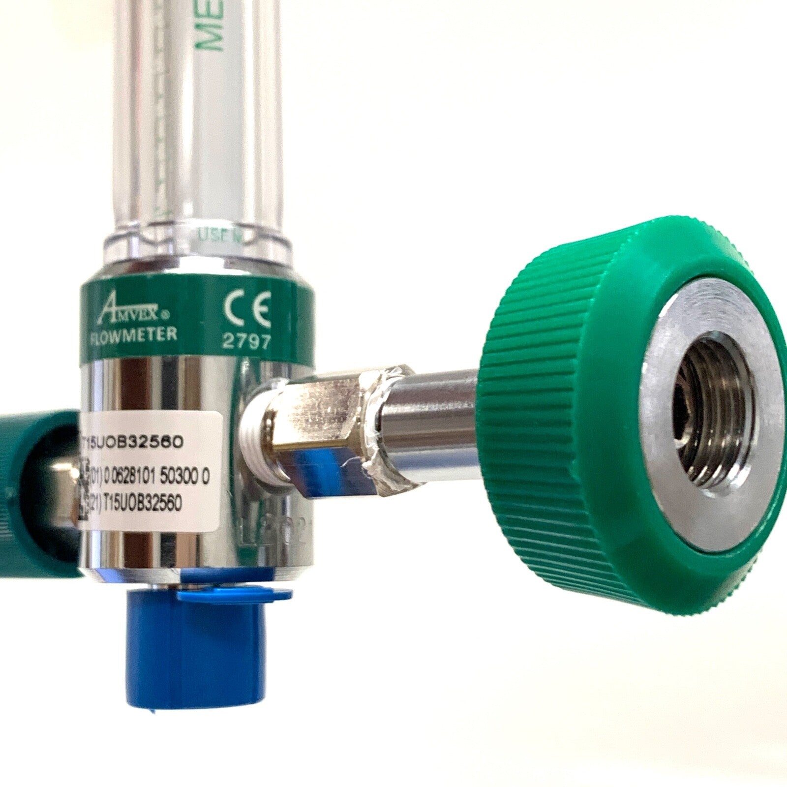 Ohio Medical, O2 REF 6700-0702-100, Amvex Oxygen Flowmeter,  w/ Female Connector