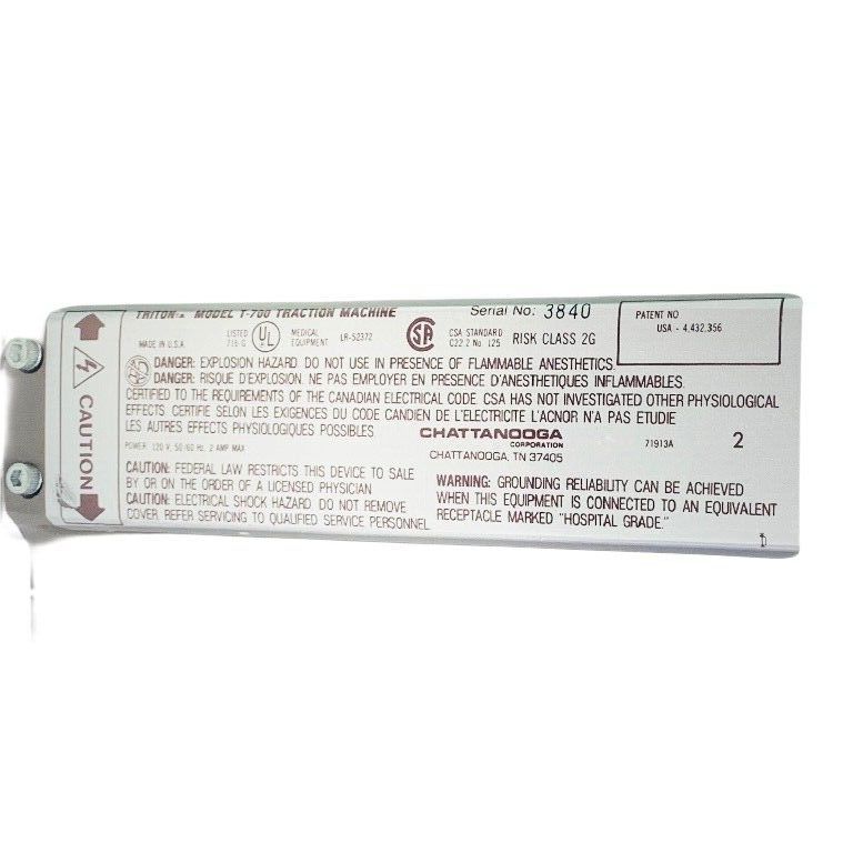 TRITON Ref T-700 TRACTION MACHINE