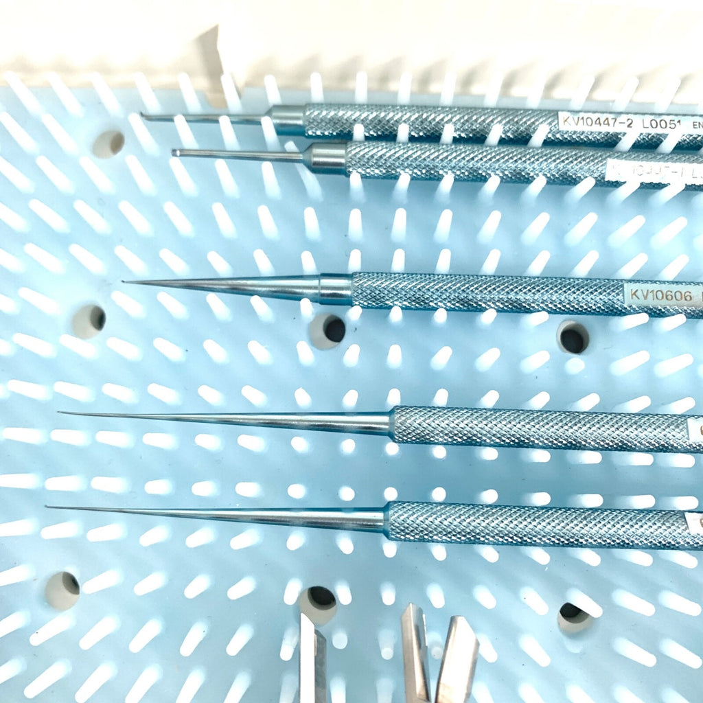 KERAVISION MICRO SURGERY OPTHALMIC INSTRUMENT LOT OF 12 W/ CASE