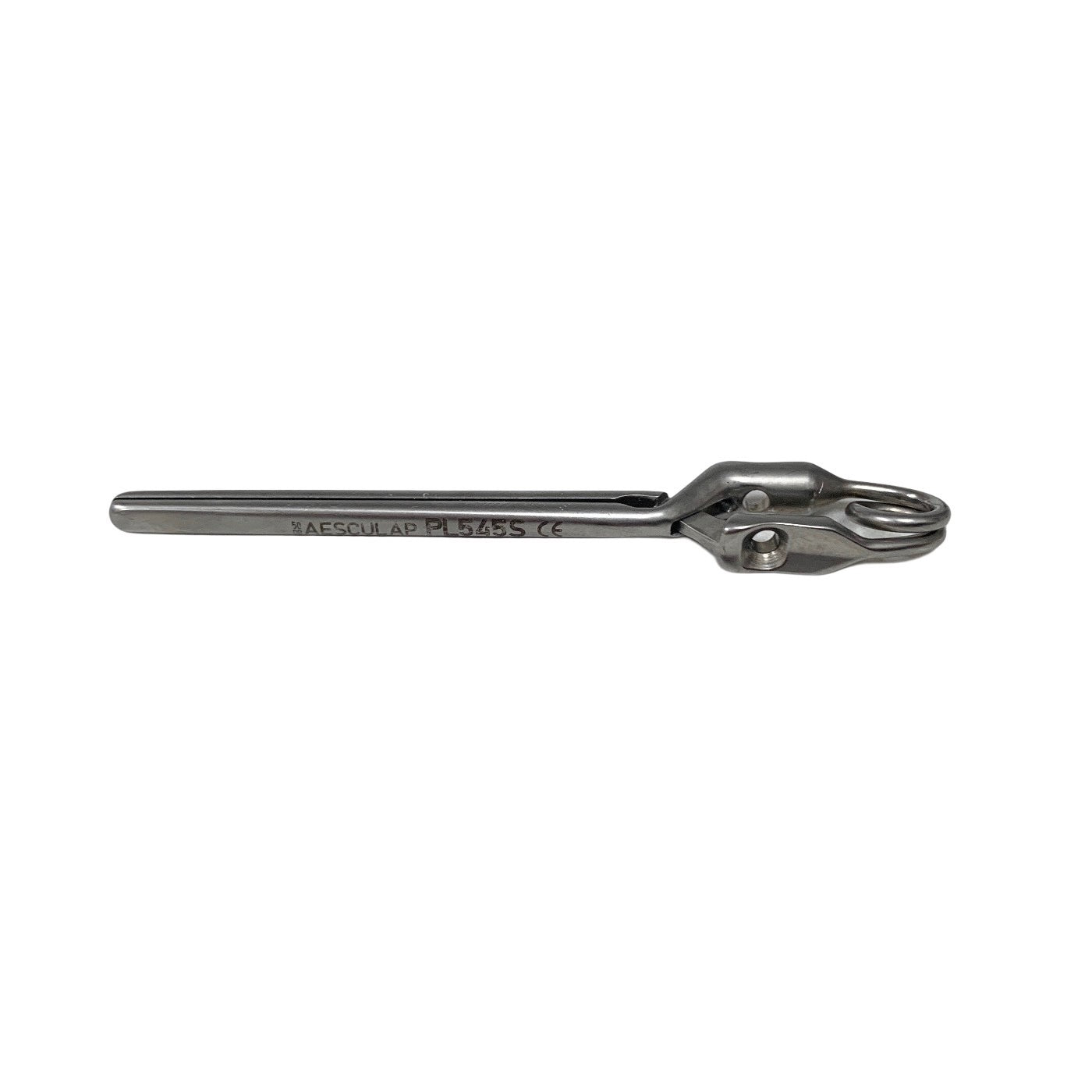 Aesculap PL545S Long Straight Atraumatic Vessel Clip 45mm Endo Style Silver