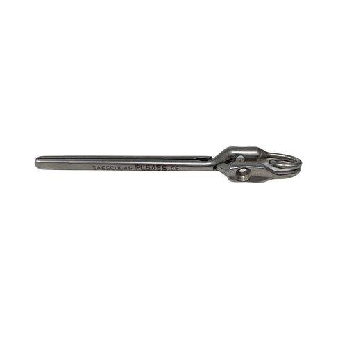 Aesculap PL545S Long Straight Atraumatic Vessel Clip 45mm Endo Style Silver