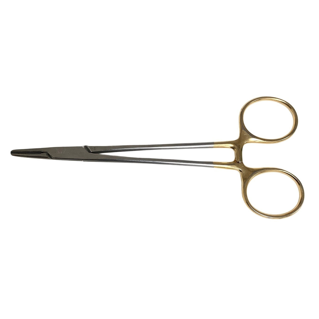 AESCULAP BM065R Mayo-Hegar Needle Holder, STR, TC INSERT , 150mm.