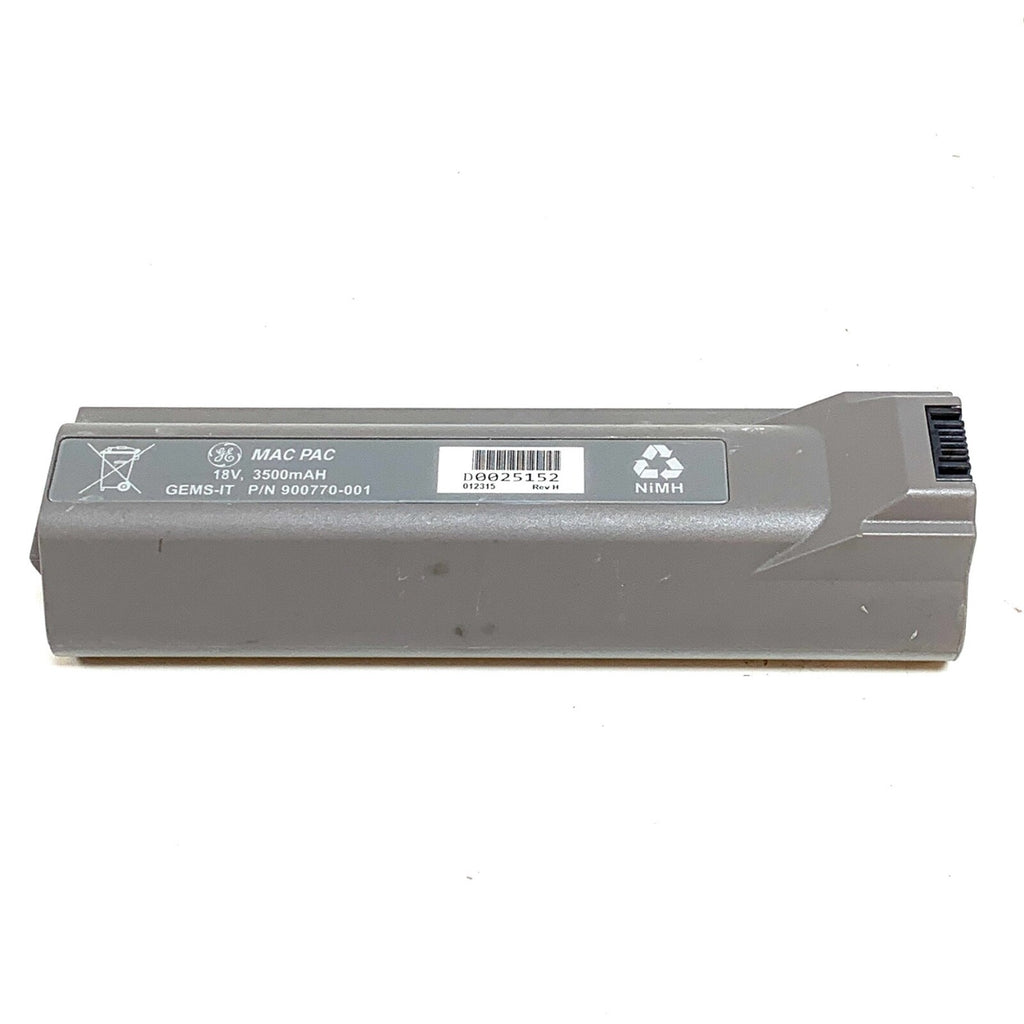 GE REF 900770-001, Battery For Mac Pac, 3500 mAH Rechargeable, GEMS-IT