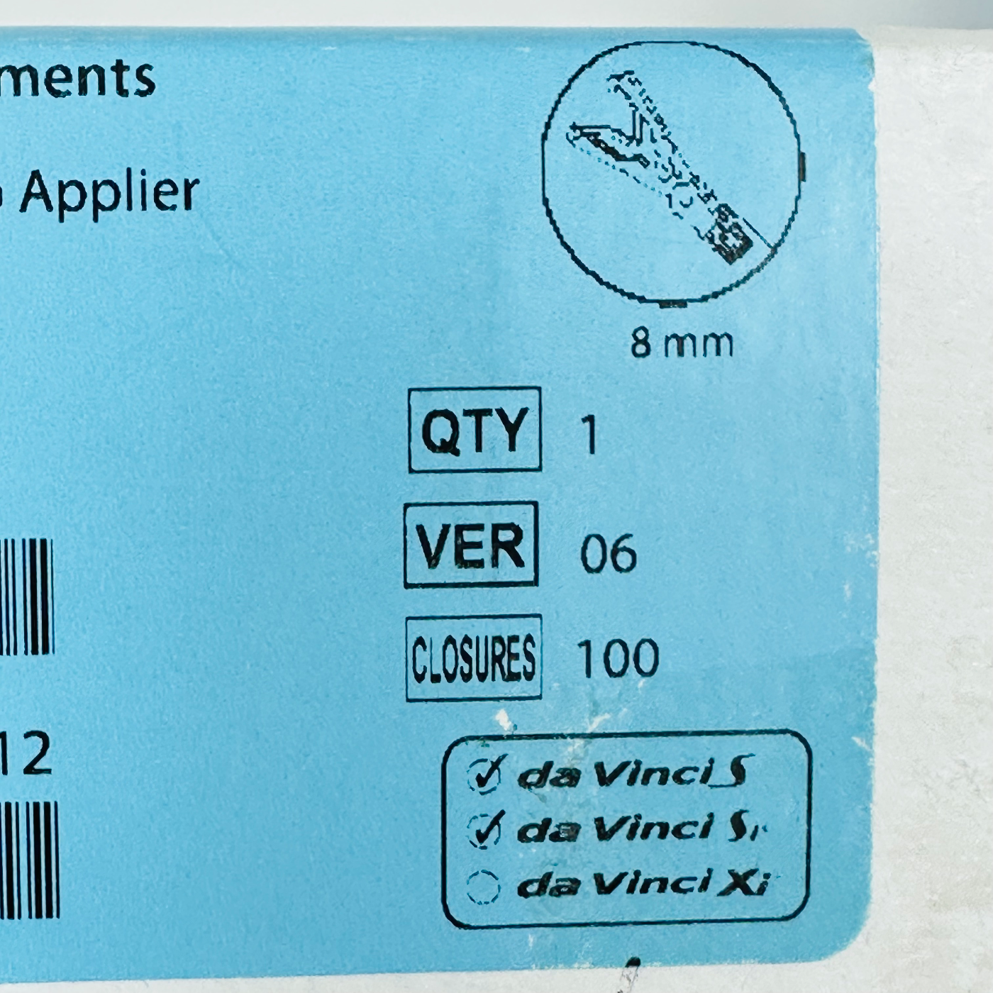 Intuitive Surgical 420327 Da Vinci Medium-Large Clip Applier 8mm (New)