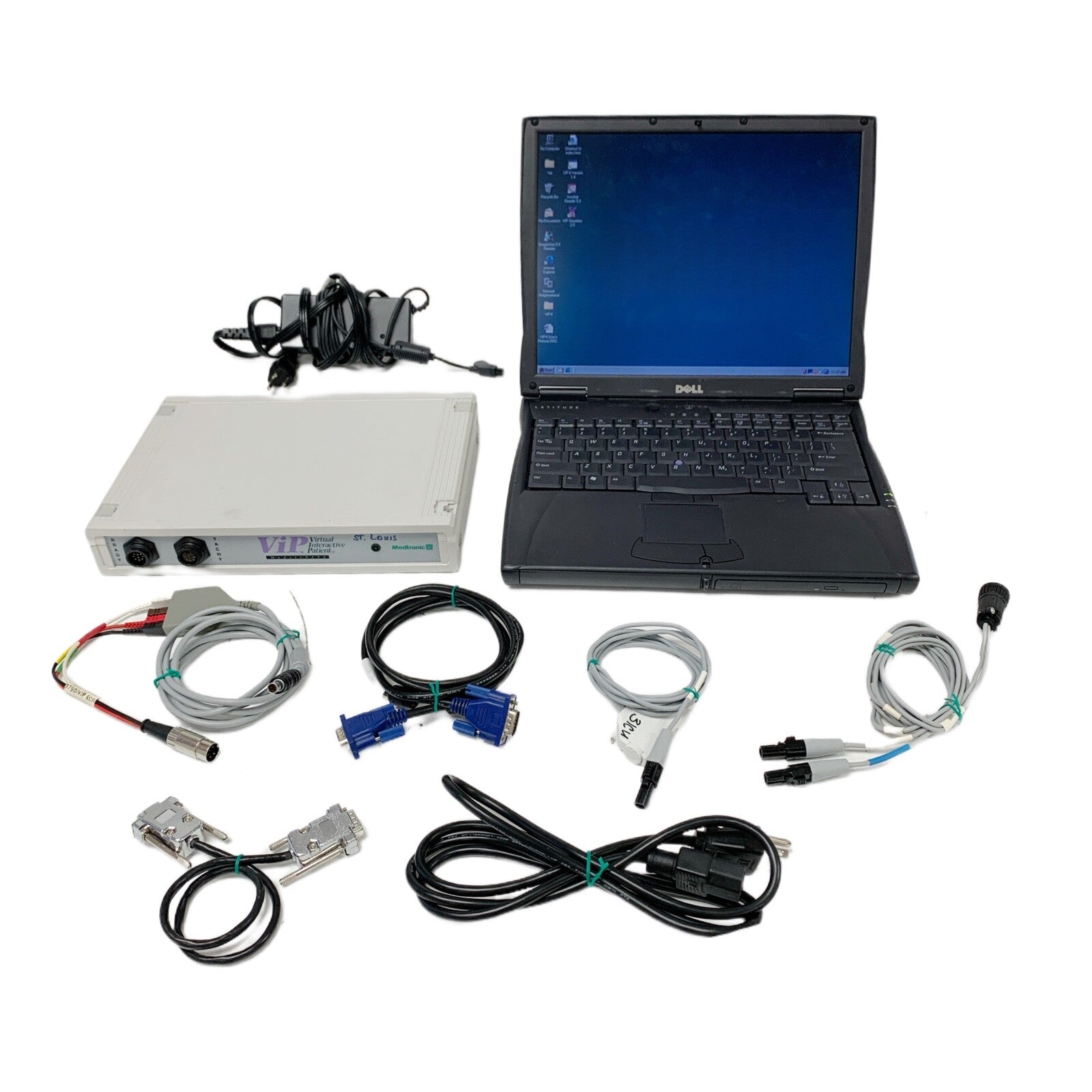 Medtronic Model 9595, Virtual Interactive Patient Console w/ Accessories & Case