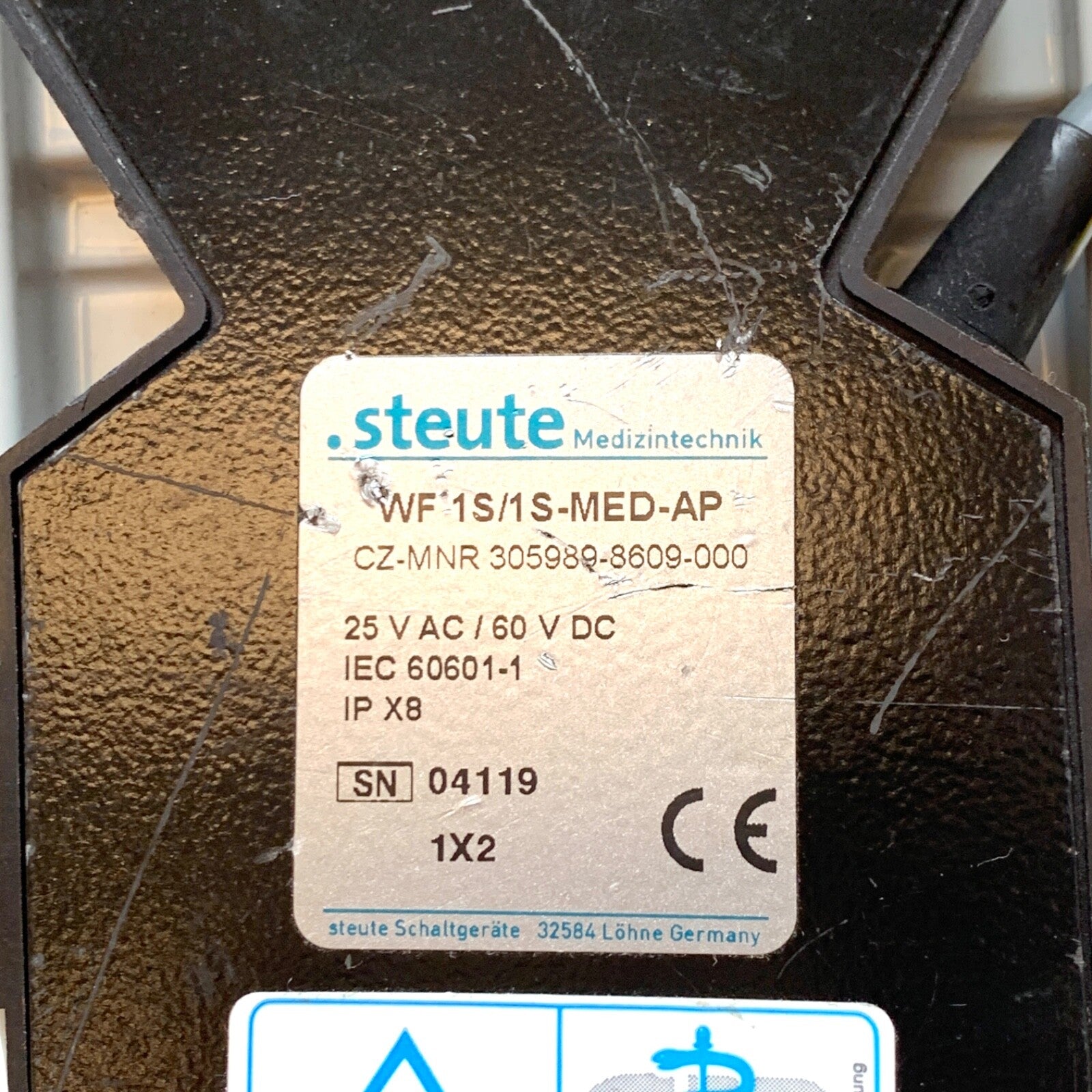 Steute REF WF 1S/1S-MED-AP, Footswitch for Medizintechnik