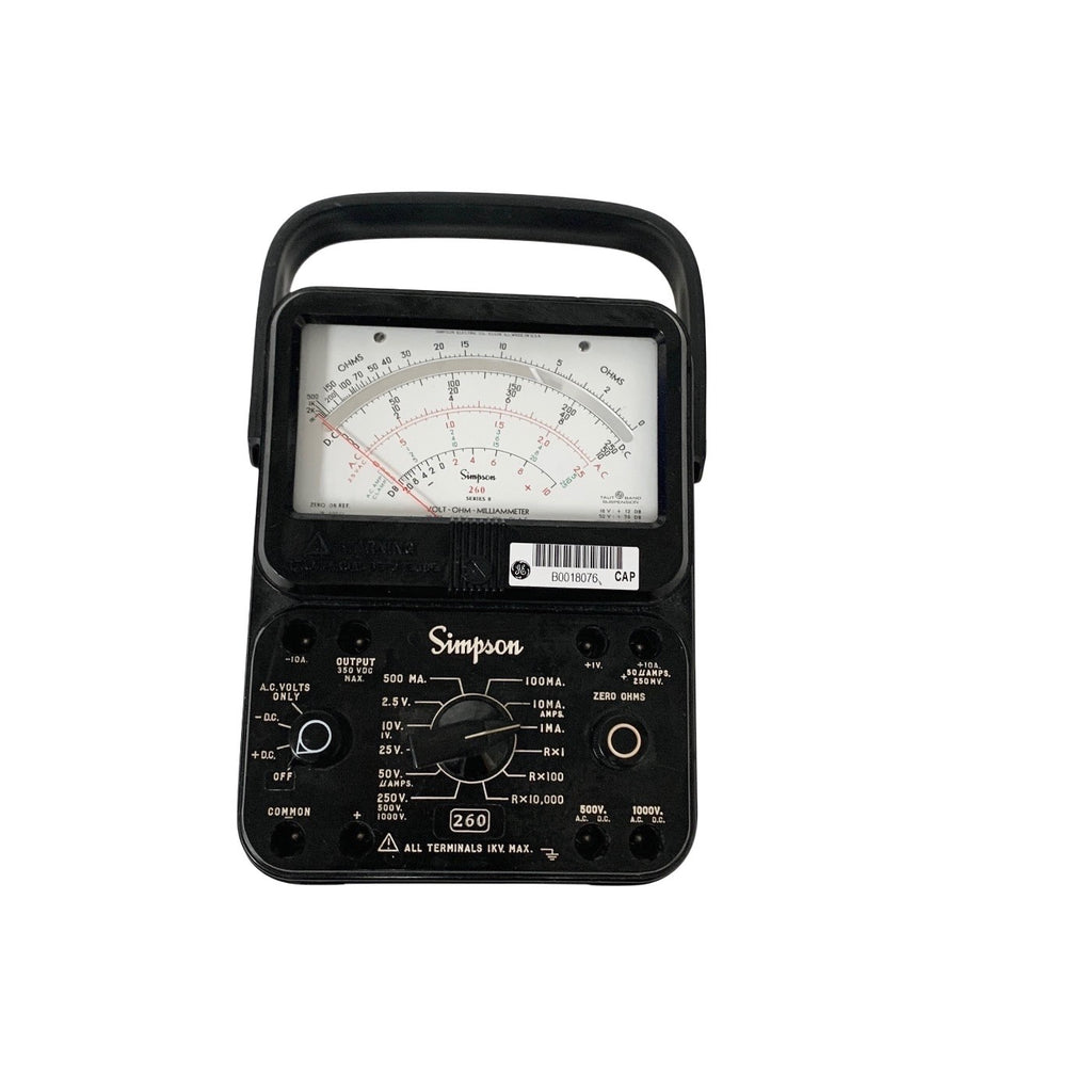 Simpson 260 Series 8 Analog Multimeter VOM Volt Ohm Milliammeter - Working Case