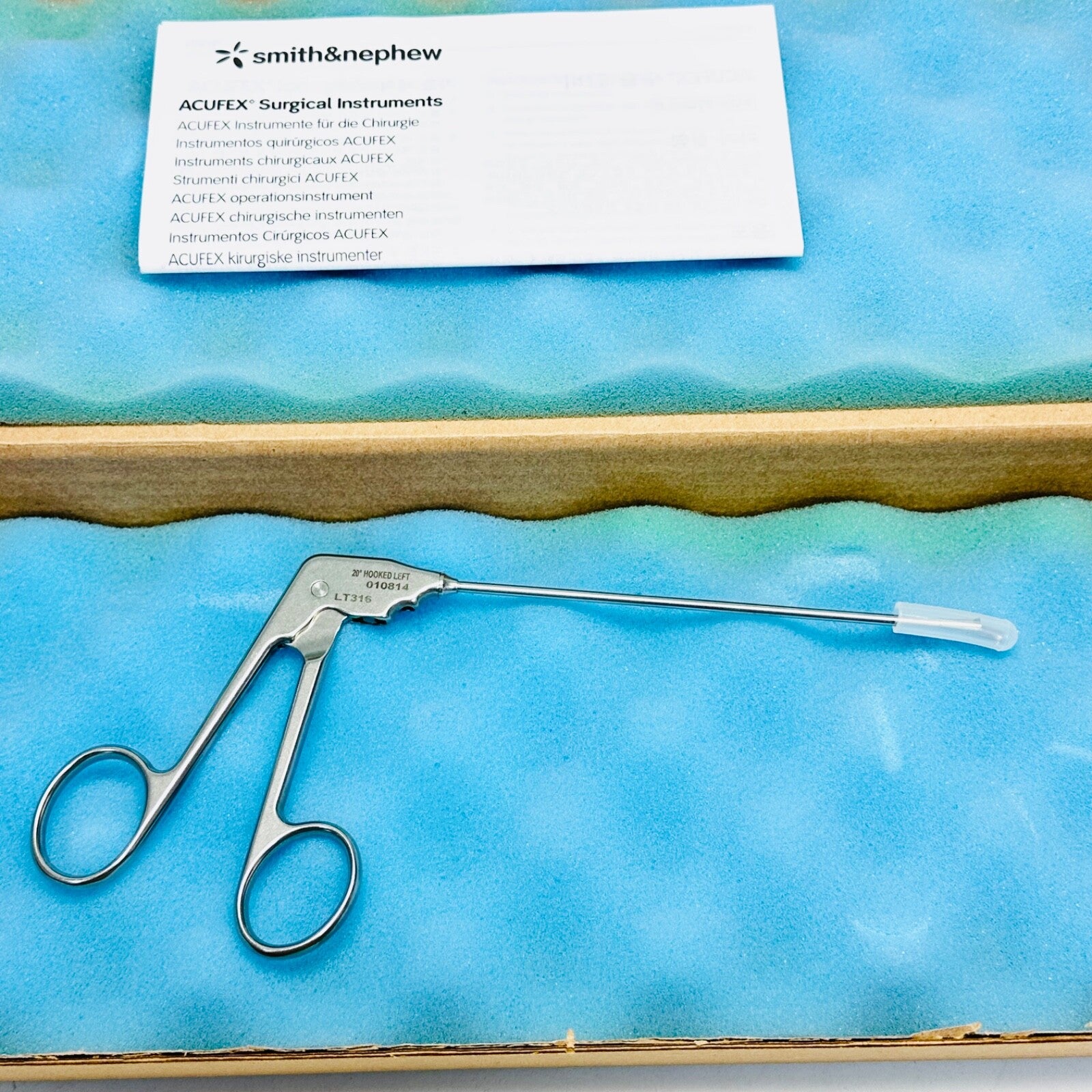 Smith & Nephew / Acufex 010814 Scissors, Rotary 20° Hooked Left, Instrument
