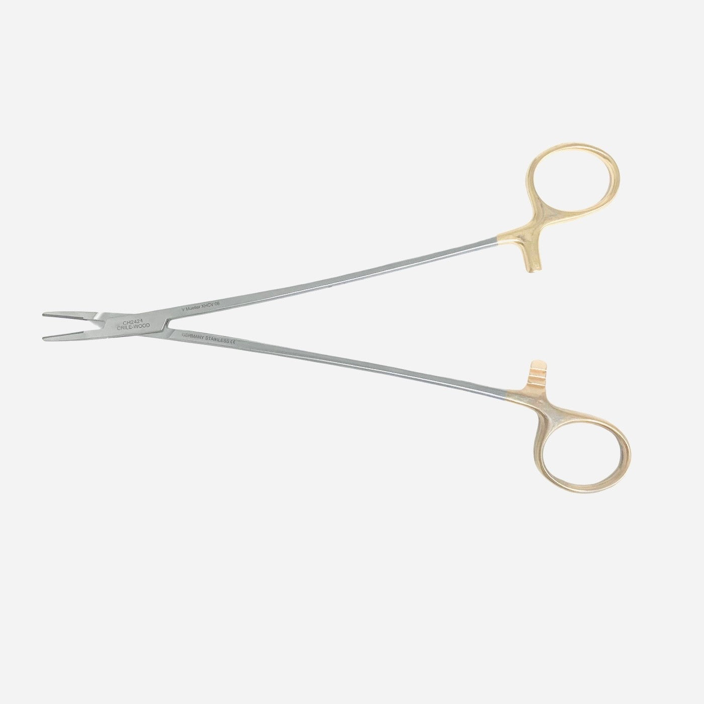 Crile-Wood Needle Holder Tungsten Carbide Inserts, Straight 8in Length X:CH2424