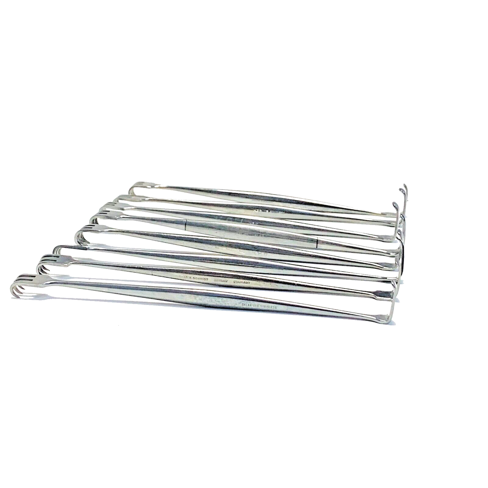 LOT OF 8 SURGICAL SENN RETRACTOR DOUBLE ENDED