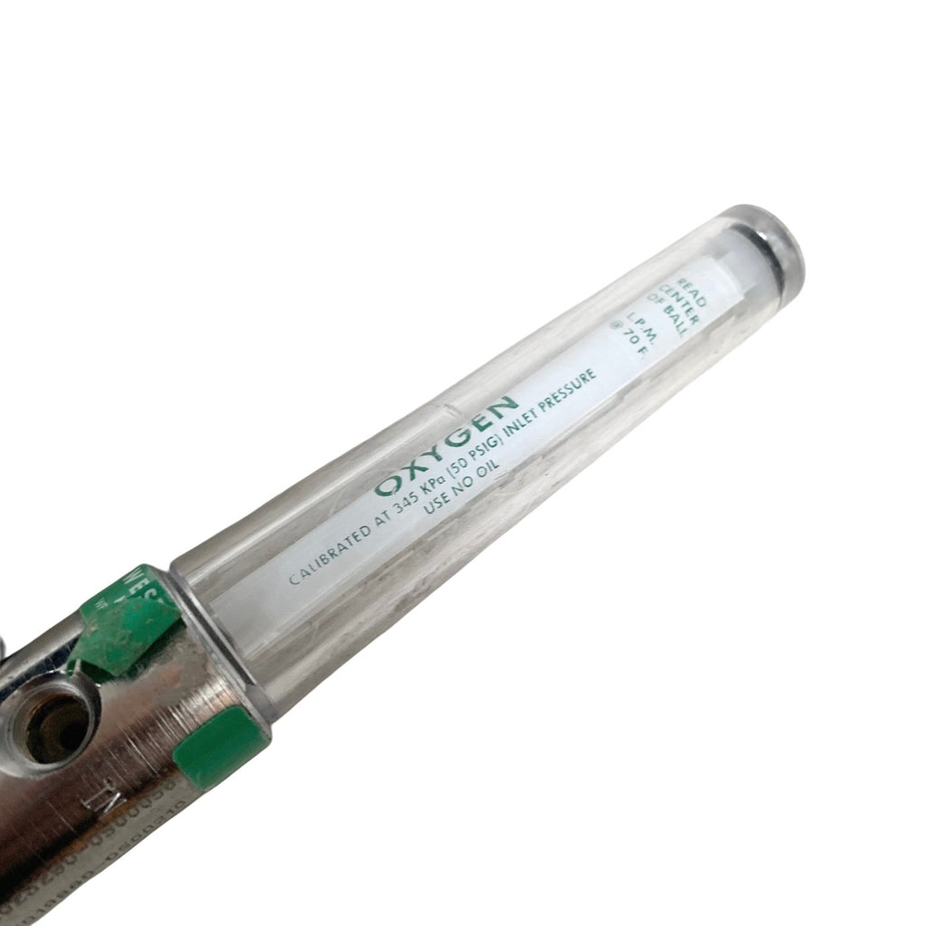 Western Medica 0-15 LPM Oxygen Flowmeter 1/8" NPT Medical Gas Flow Meter O2 Unit