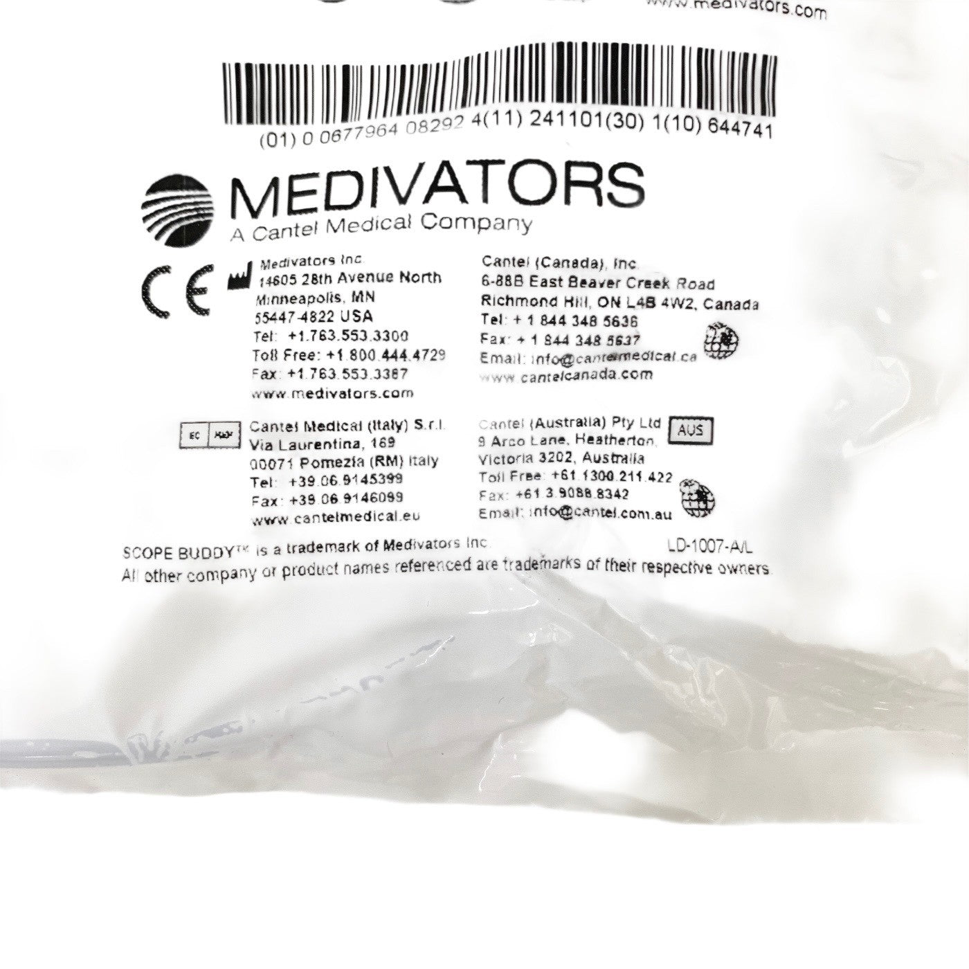 MEDIVATORS REF SB-110-HU1007, SCOPE BUDDY PLUS 24-Hour Tubing for EndoSCOPES