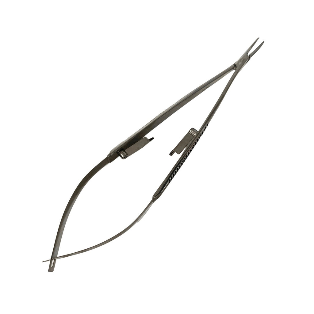 STORZ REF E3848, Castroviejo Needle Holder 11mm Curved Medium Locking