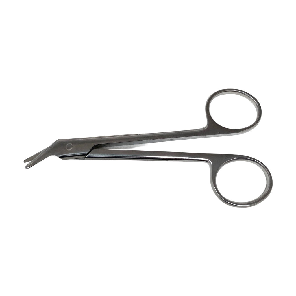 Aesculap DP551R Wire Cutting Scissors 4 3/4" Angled Serrated Blunt/Blunt 120mm