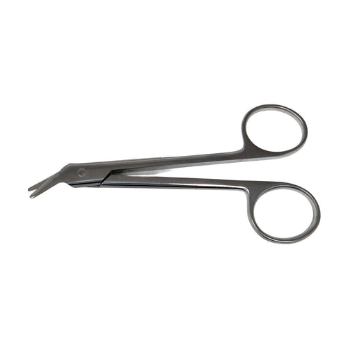 Aesculap DP551R Wire Cutting Scissors 4 3/4" Angled Serrated Blunt/Blunt 120mm