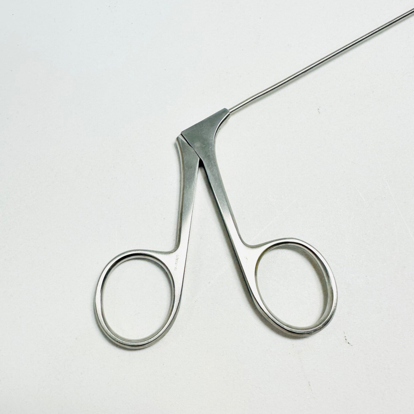 Jarit 460-248 Jako Microlaryngeal Scissor Curved Right, Working Length, 9-3/4"