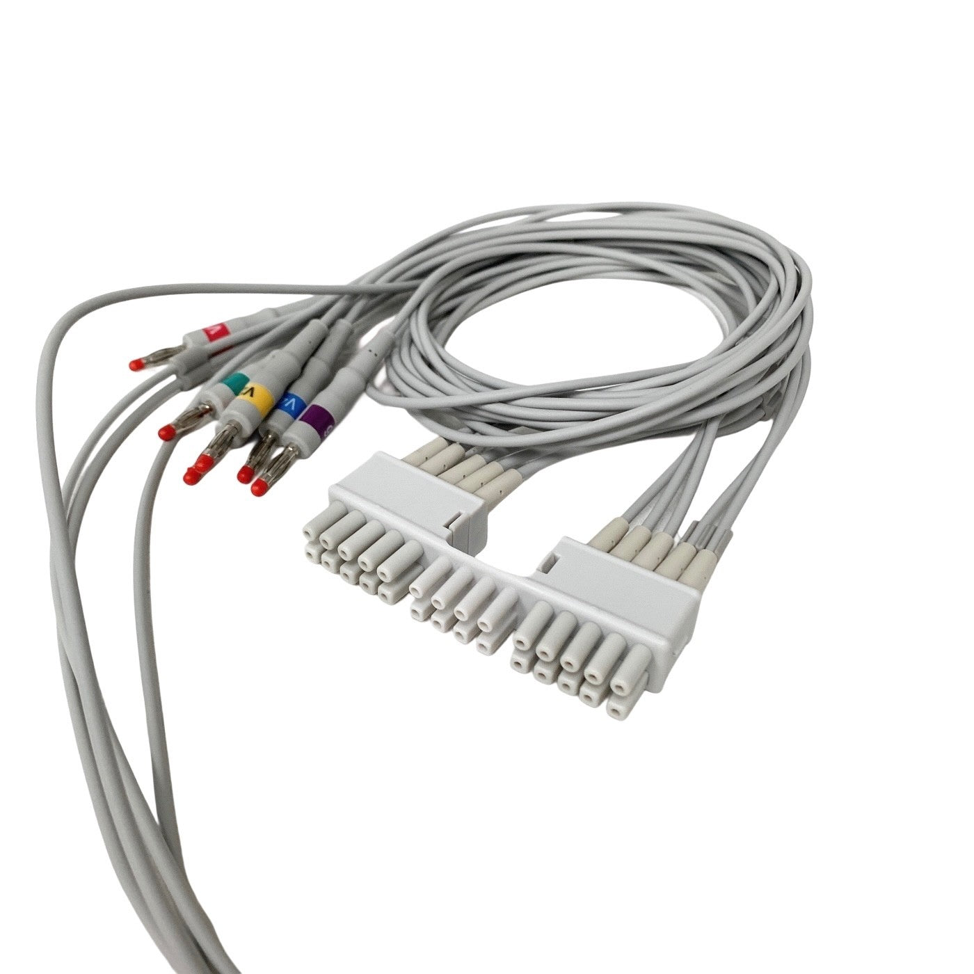 Cables & Sensors LMT10-LB0 10 Lead EKG Leadwire Mortara Compatible AHA 4mm Banan