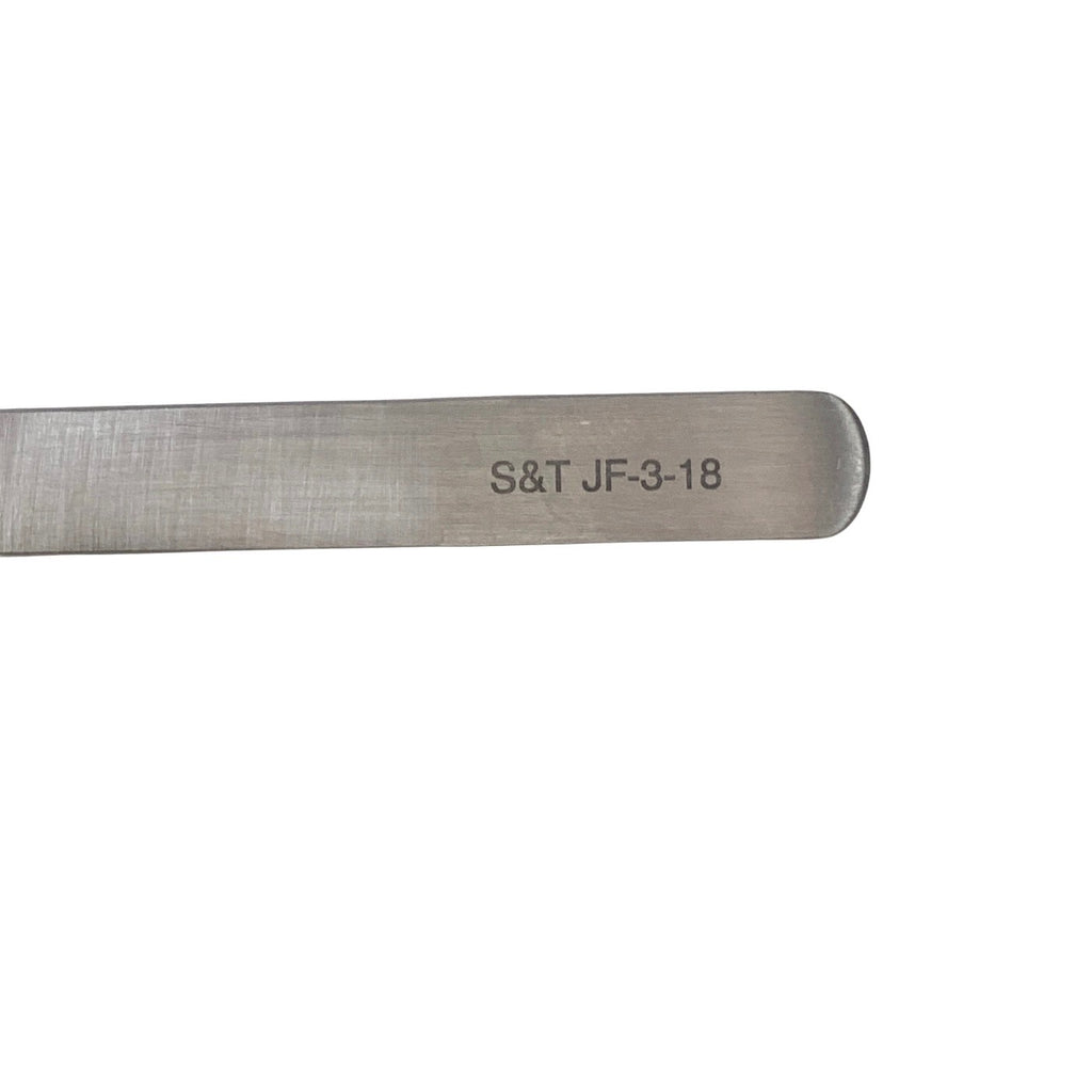 S&T REF JF-3-18, NM Flat Handle Non-Magnetic 0.3mm FORCEPS