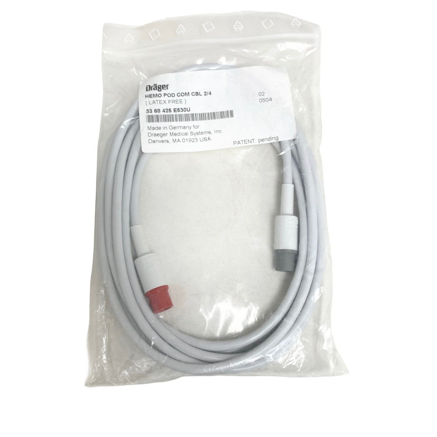 Drager REF 3368425 E530U, HEMO POD COM CBL 2/4