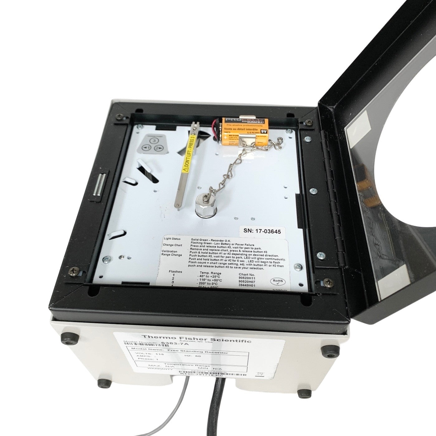 Thermo Fisher Scientific Ref 6383-7A Free Standing Recorder 115V