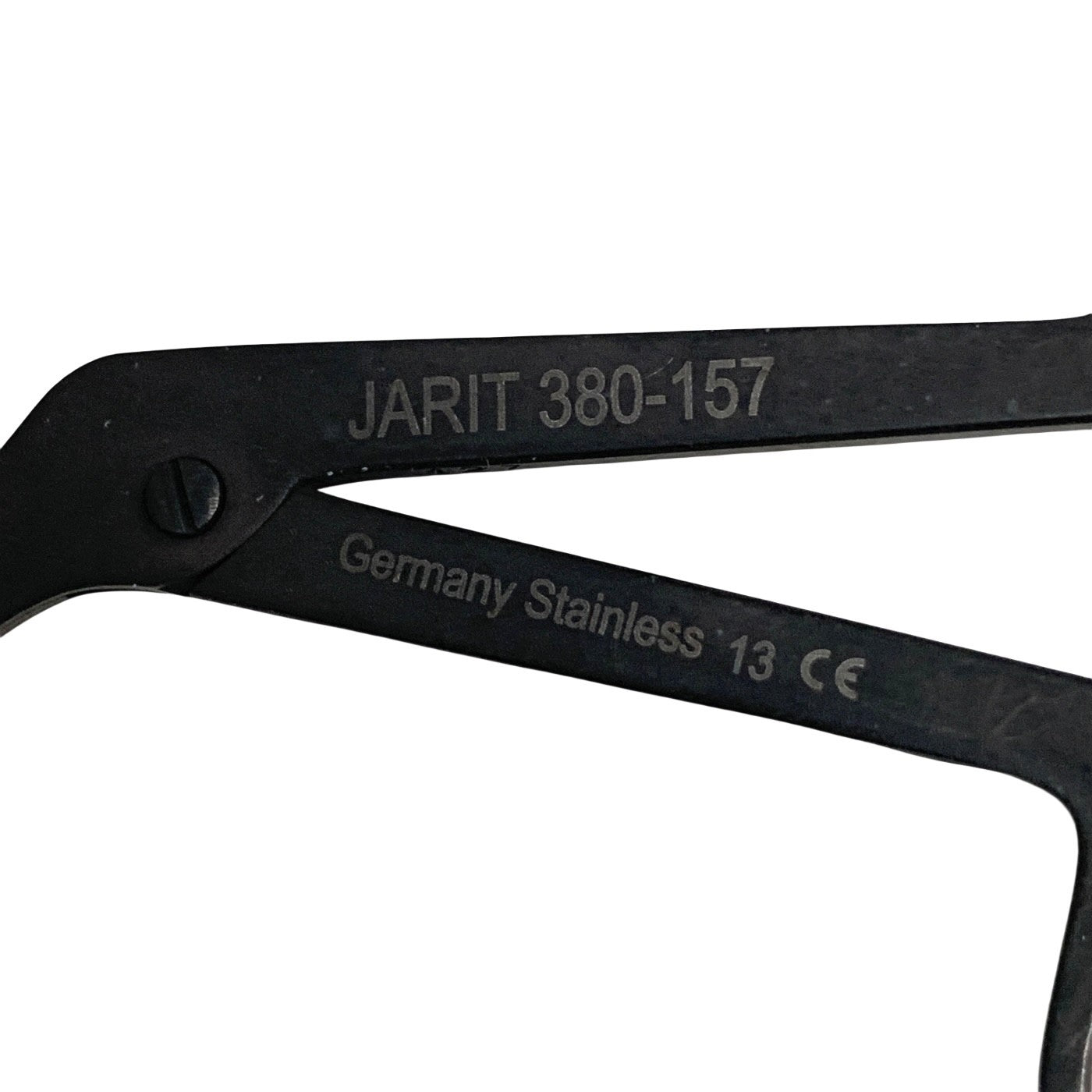Jarit 380-157 Bellucci Micro Ear Scissors Ebony Serrated Straight 3" ENT