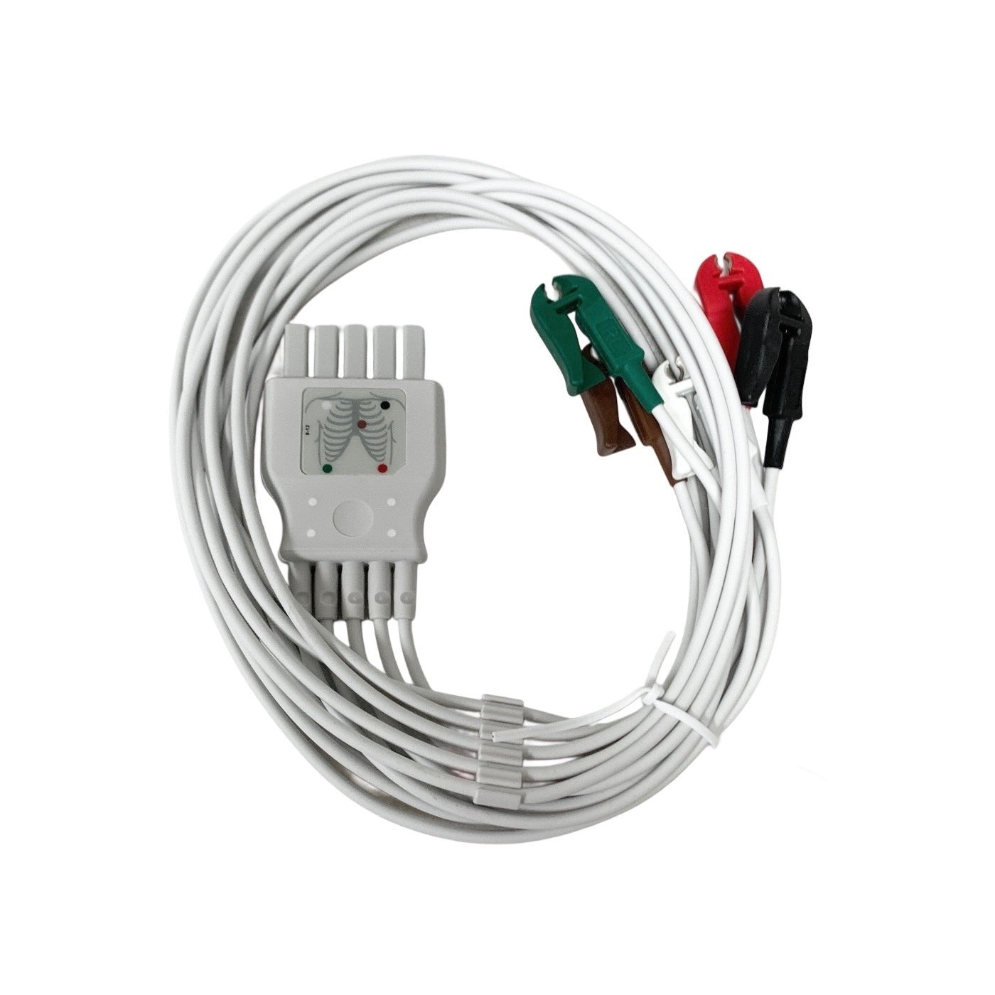 Drager REF MP03414, ECG 5-Lead dual-pin AHA, 1.5m