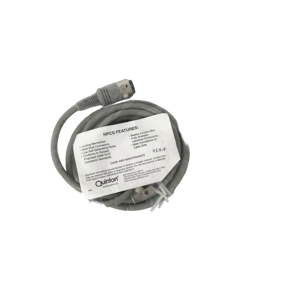 Quinton Ref 11952-011, 10-Lead ECG EKG Leadwire Set w/ Grabber Lead End