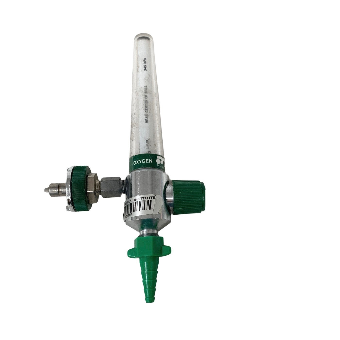 Precision Medical Flow Meter W/ Ohmeda Diss Male Adapter, 0-15 LPM