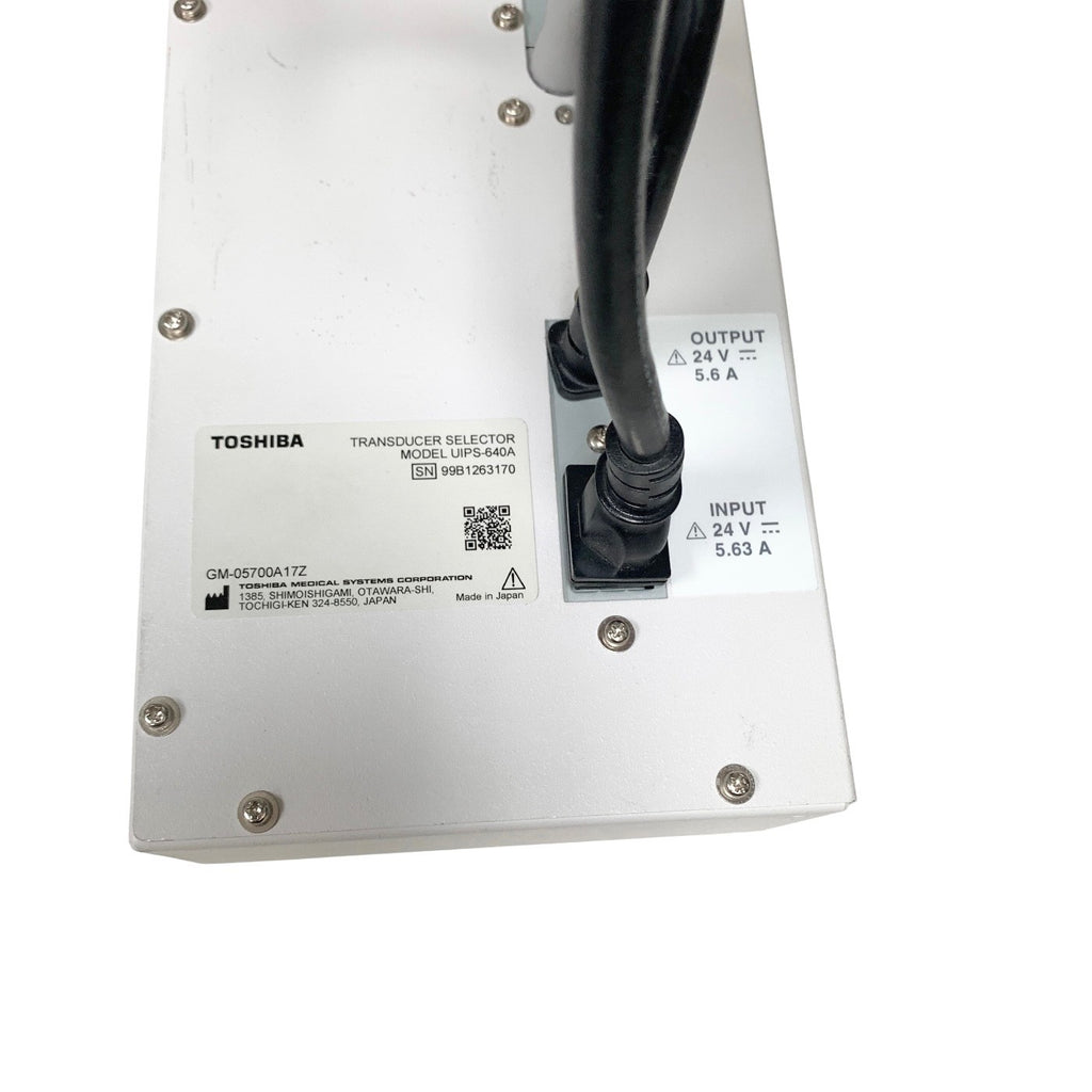 TOSHIBA REF UIPS-640A, TRANSDUCER SELECTOR