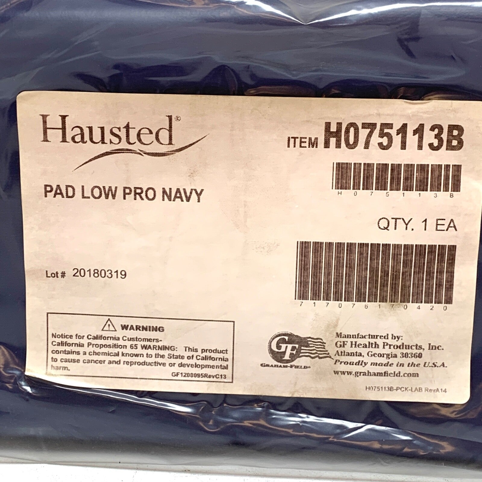 Graham Field REF H075113B, Hausted Pad Low Pro Navy
