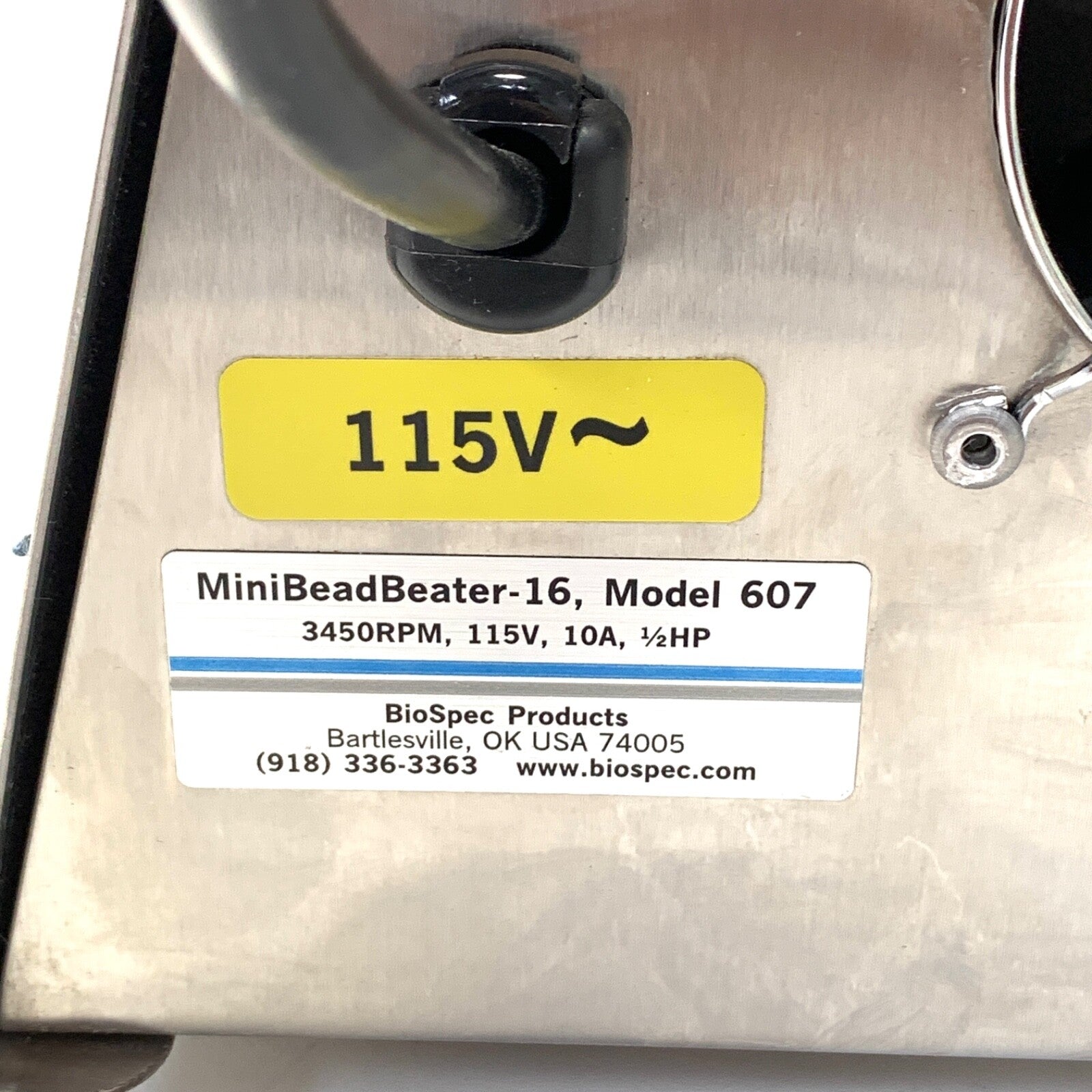 BioSpec Model 607, Mini BeadBeater-16 Homogenizer Cell Disrupter