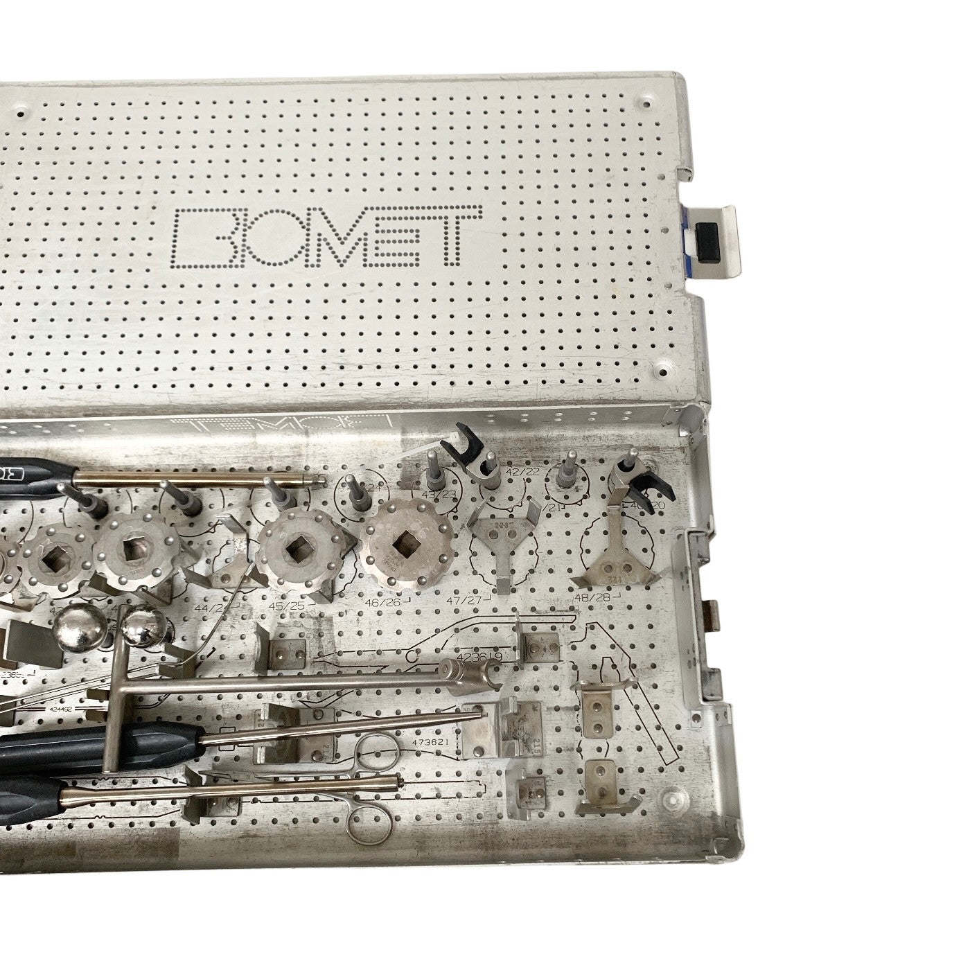 BIOMET REF 502030, 1070501 INSERTION EXTRACTION INTRUMENTS, SET OF 15, MISSING