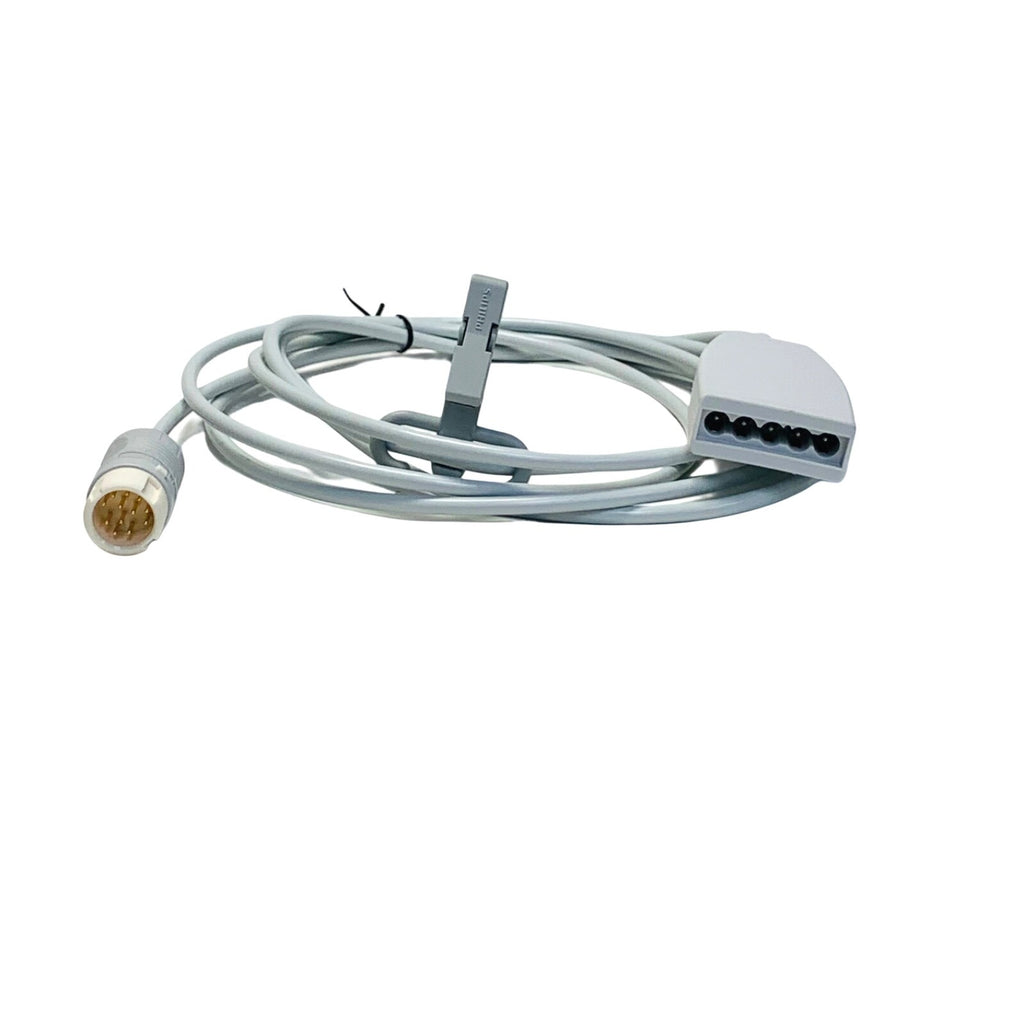 Philips REF M1668A , CBL 5 Leadset, Grabber, AAMI, ICU