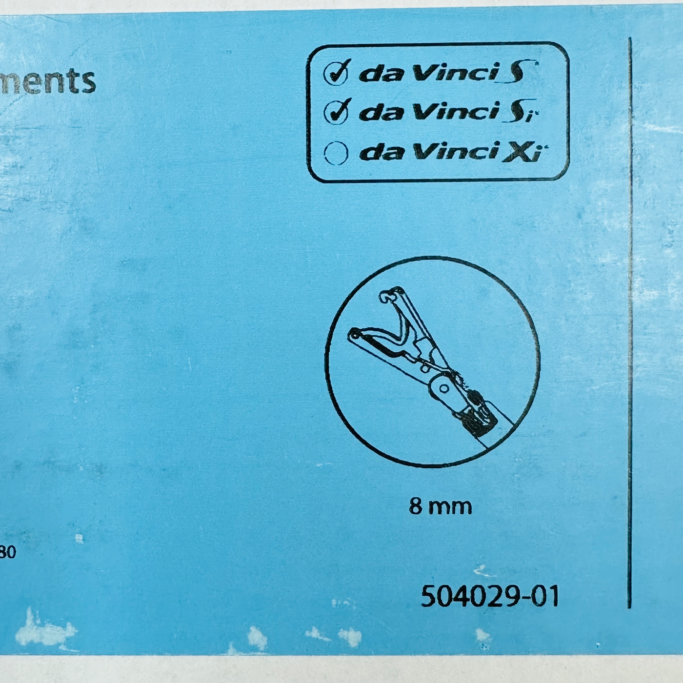 Intuitive Surgical 420230 Da Vinci Large Clip Applier 8mm Instrument (New)