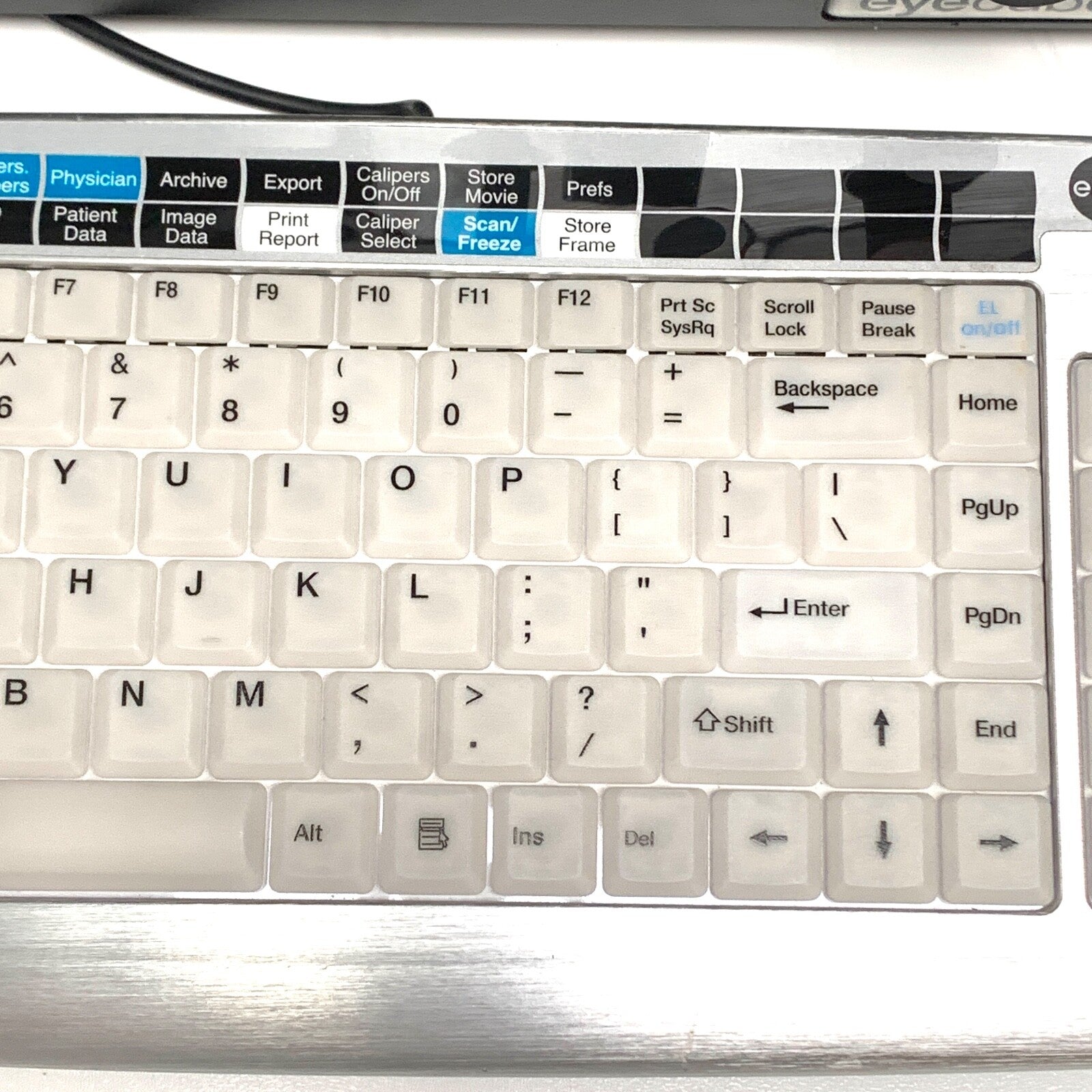 ELLEX Eye Cubed I3 Ultrasound System, w/ keyboard & display, for Parts/Repairs