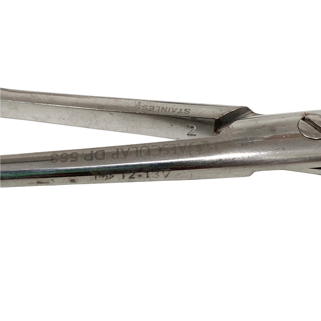 Aesculap DP563R Beebe Crown Scissors Curved Heavy Wire Plate Shears 110mm 4-1/4"
