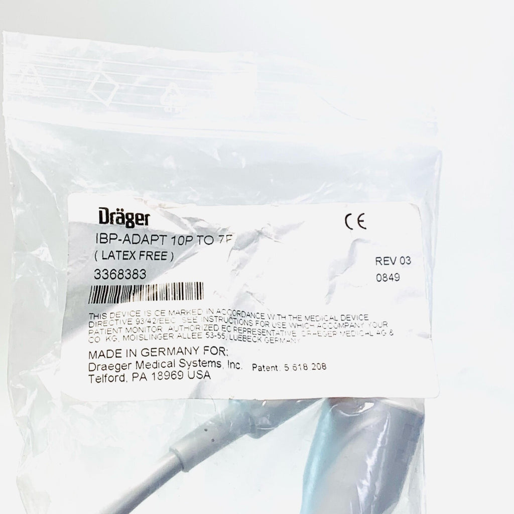 Drager REF 3368383, IBP ADAPTER 10PIN TO 7PIN