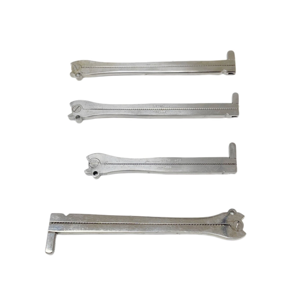 PILLING / V MUELLER / SKLAR DeMartel-Wolfson clamps ( LOT OF 4 )