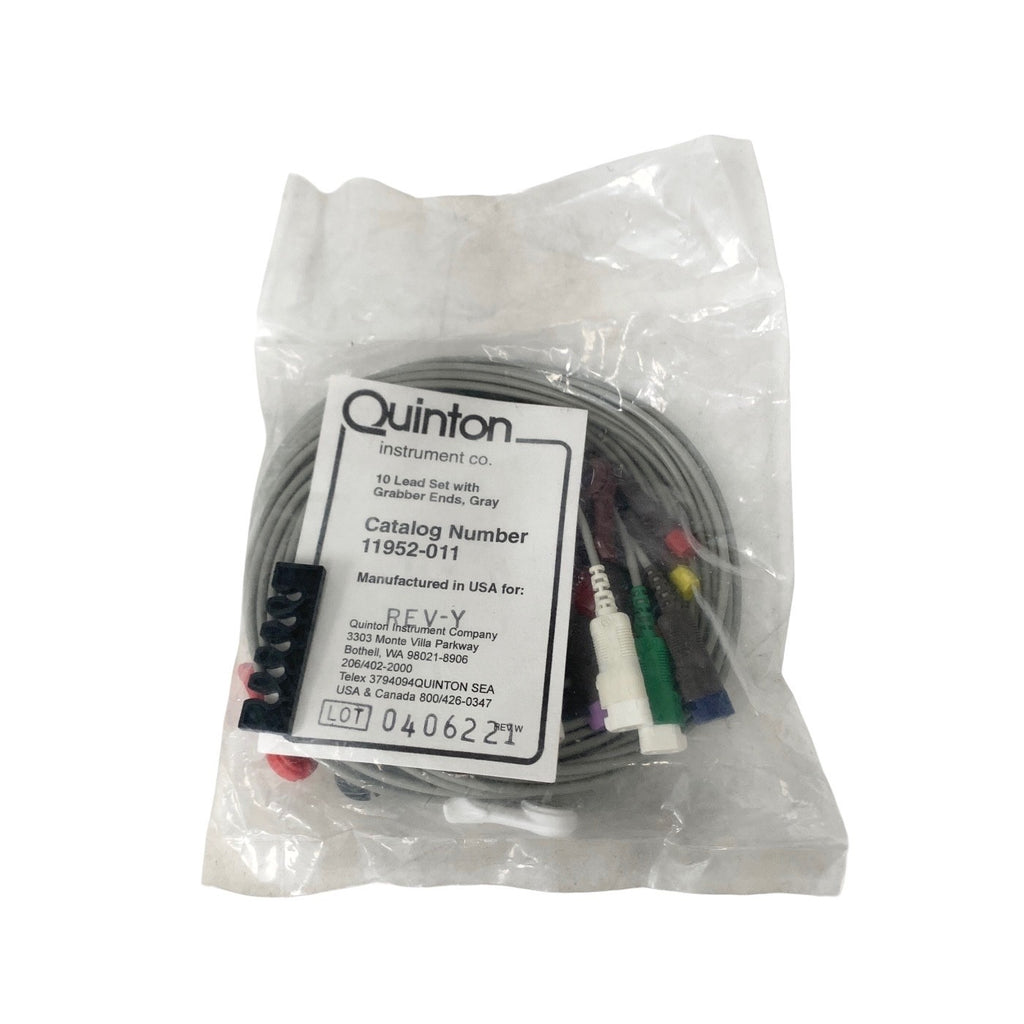 Quinton 10-Lead ECG EKG Lead Wire Set Cable