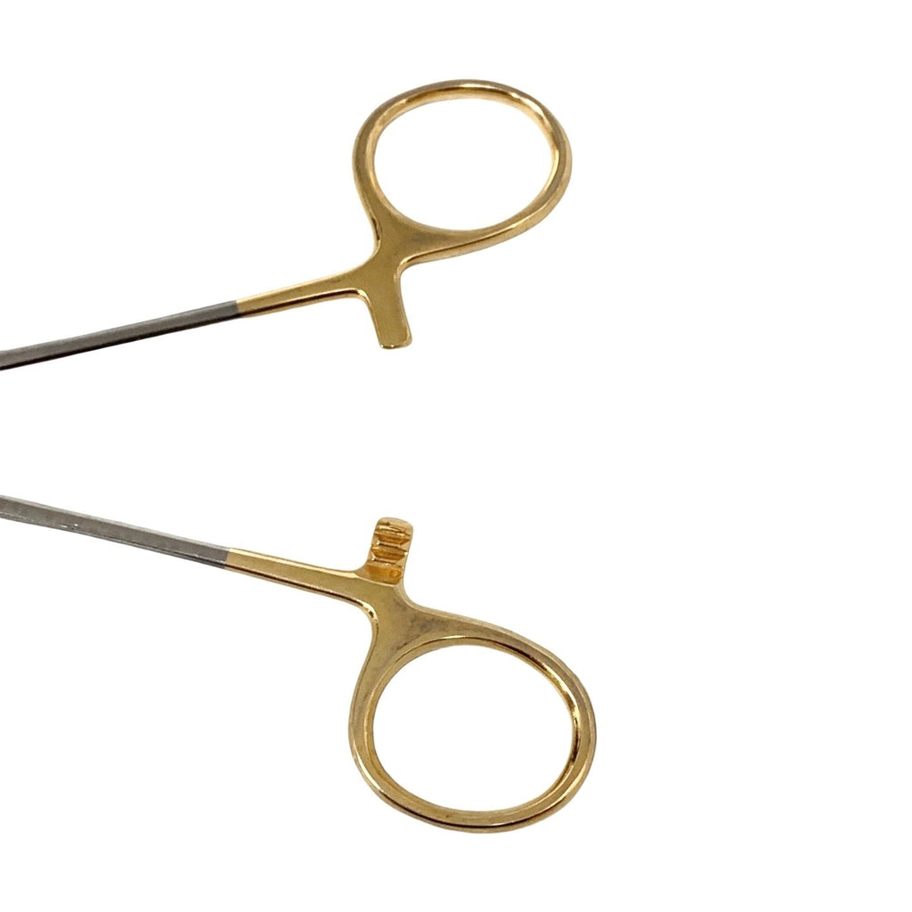 Millennium Ref 1-4071, Crile-Wood Needle Holder 6" Tungsten Carbide Gold Handle